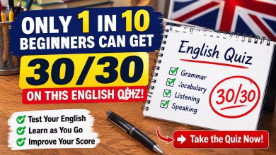 Only 1 in 10 Beginners Can Get 30/30 on This English Quiz